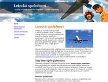 Tablet Screenshot of leteckaspolecnost.cz